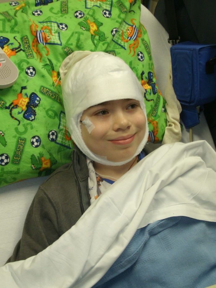 CHOC Children's Neuroscience Institute patient Gabriel Lucak undergoes longterm ectroencephalogram video monitoring for epilepsy treatment.