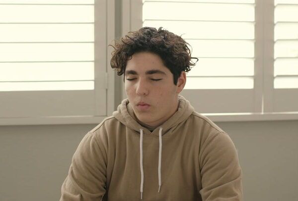 teen practicing relaxation coping skills