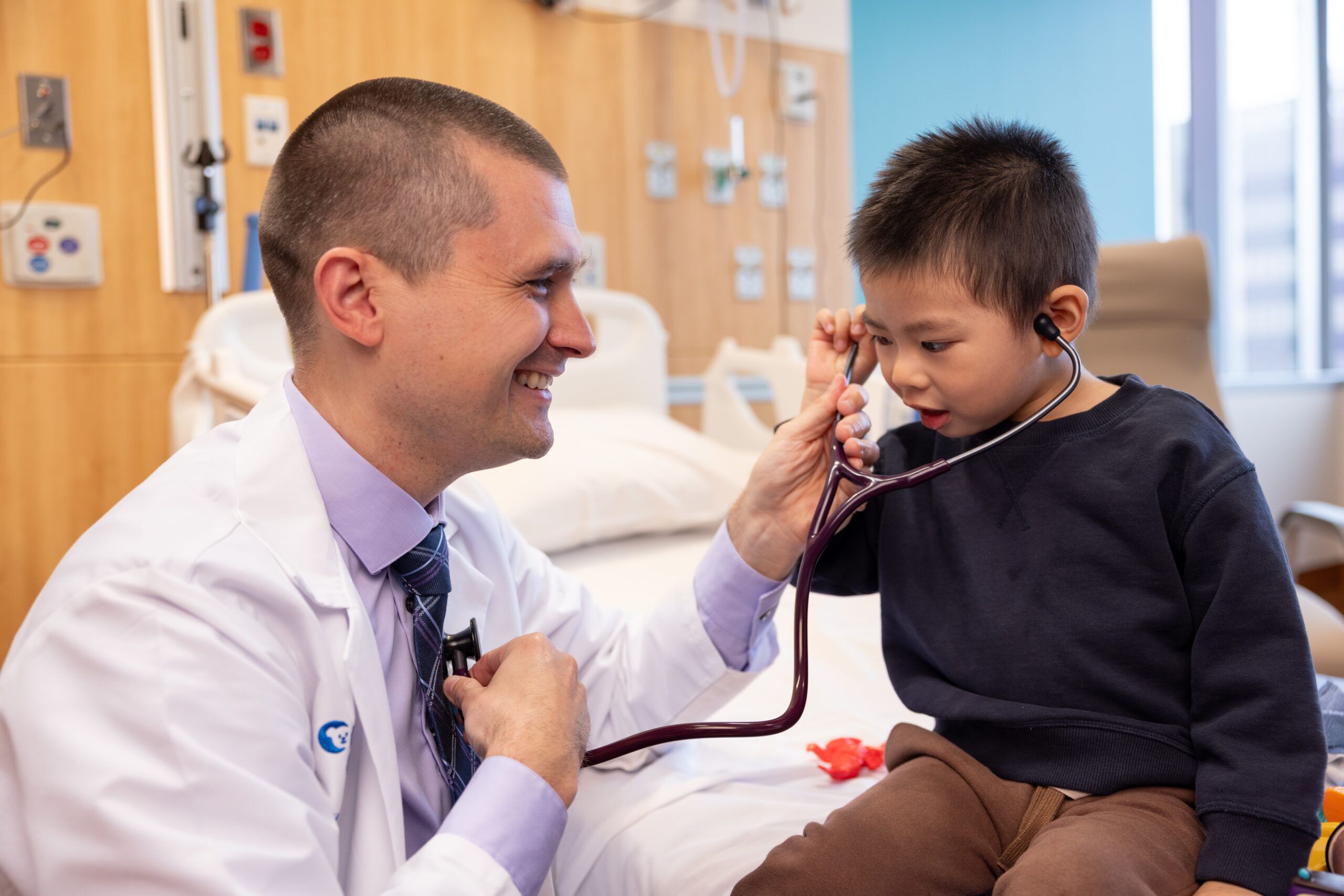 Doctor and neurology patient