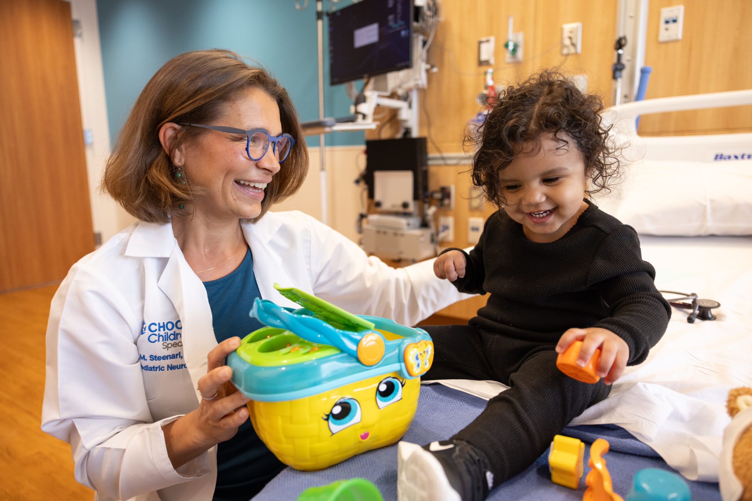 Doctor and neurology patient