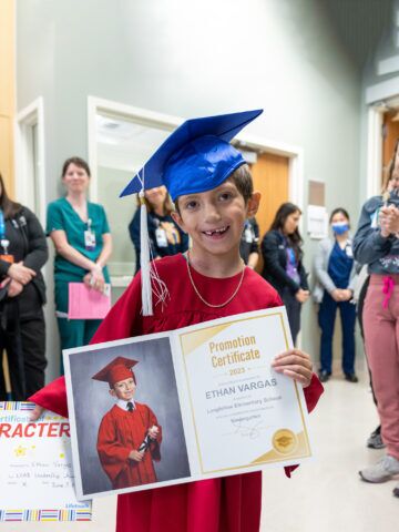 CHOC throws surprise kindergarten graduation party for ‘incredible heart hero’