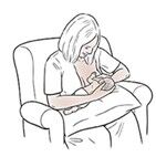 crosscradle breastfeeding position